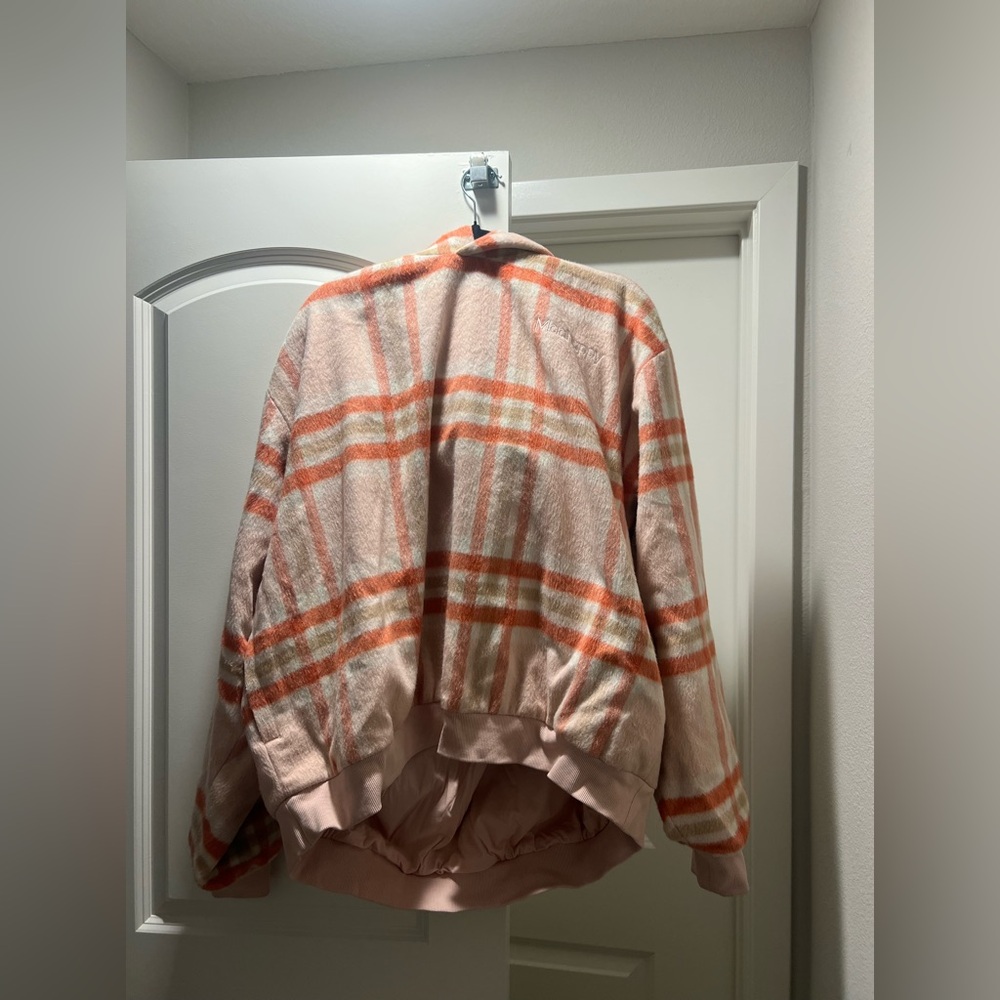 Mad happy plaid sweatshirt